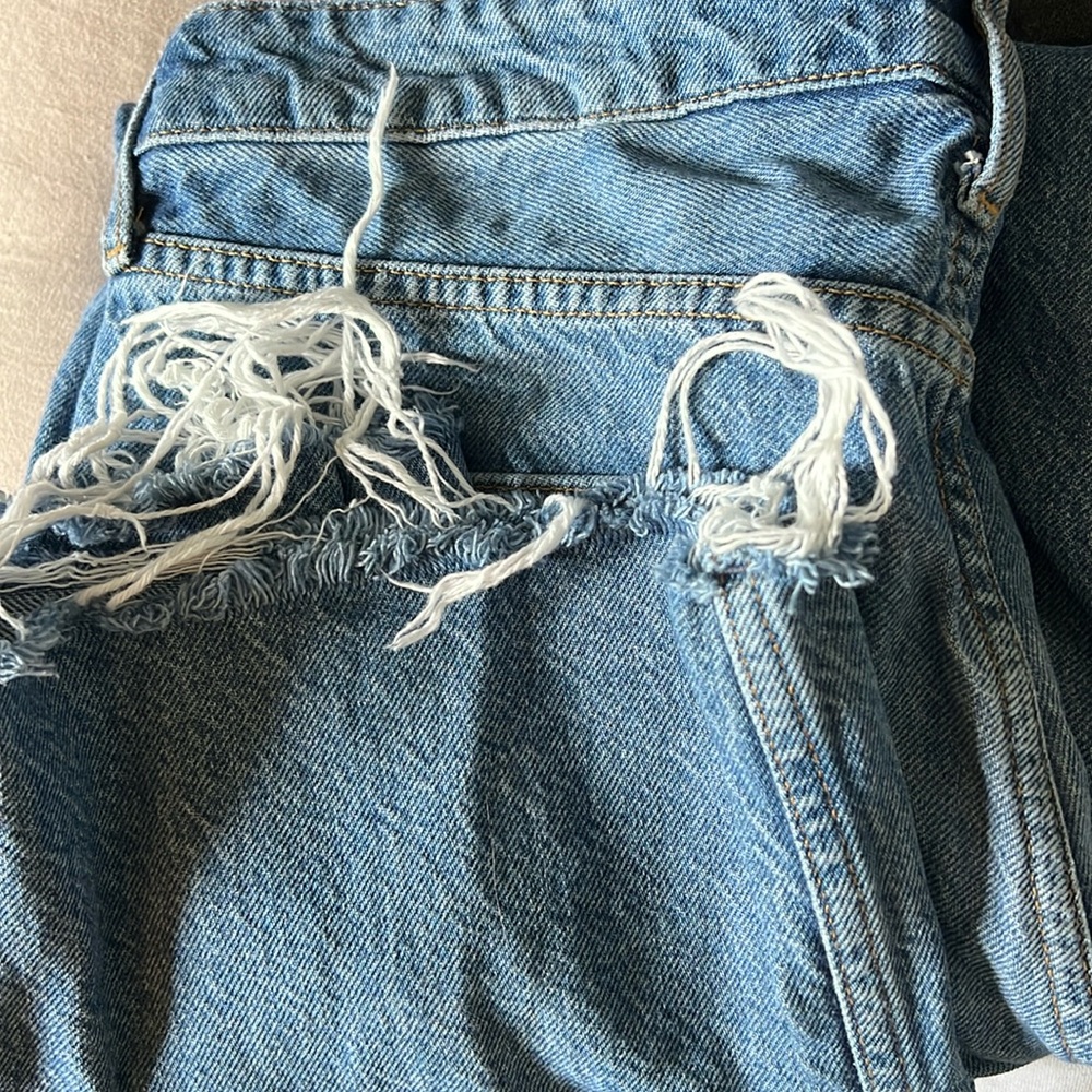 H&M Low Rise Baggy Wide Leg Ankle Jeans